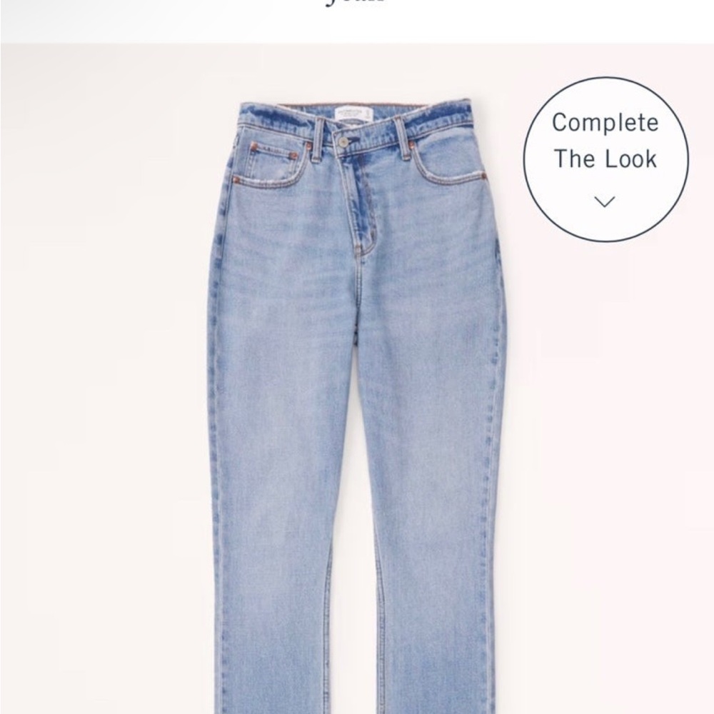 Abercrombie & Fitch Blue Straight Leg Jeans